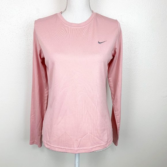 Nike Tops - Nike Fit Dry Pink Long Sleeve Tee Shirt